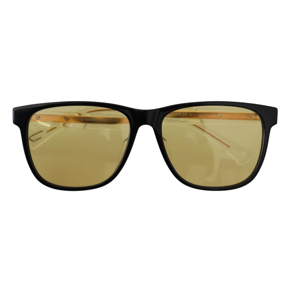 Diesel Men's Black/Yellow Chic Acetate Sunglasses With Lenses