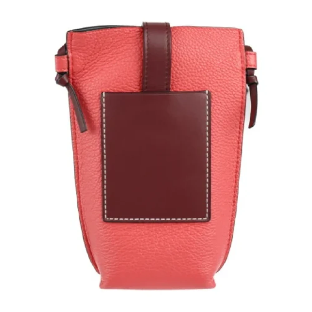 Loewe Pre-owned Fabric shoulder-bags Orange Dames