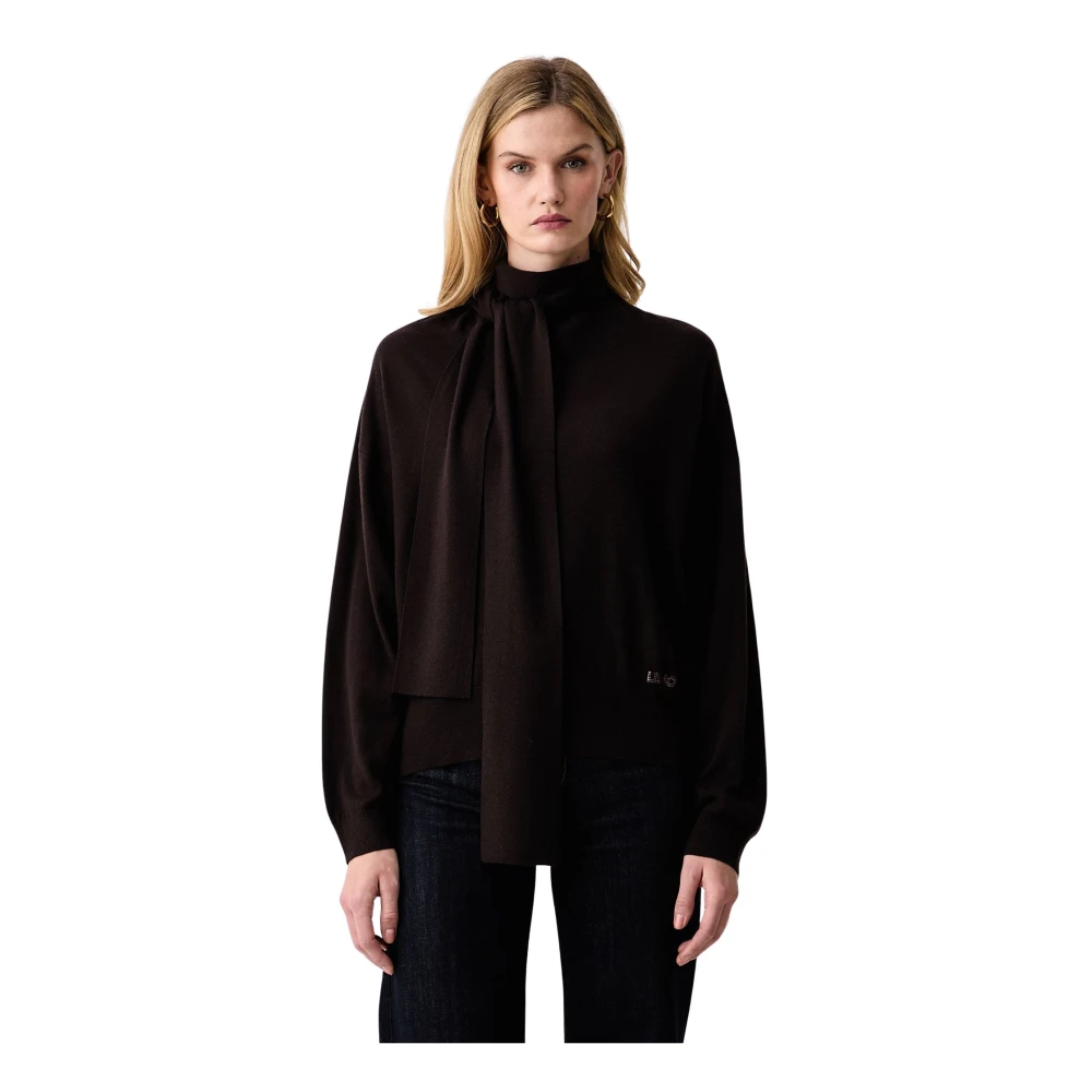 Liu Jo , Damen, Strickwaren, Braun, L