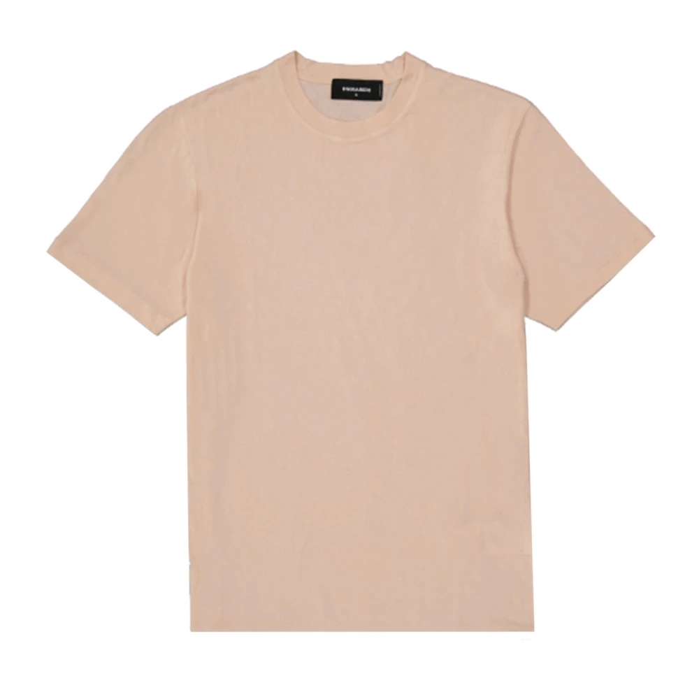Dsquared2 Katoenen T-shirt met korte mouwen Pink Heren