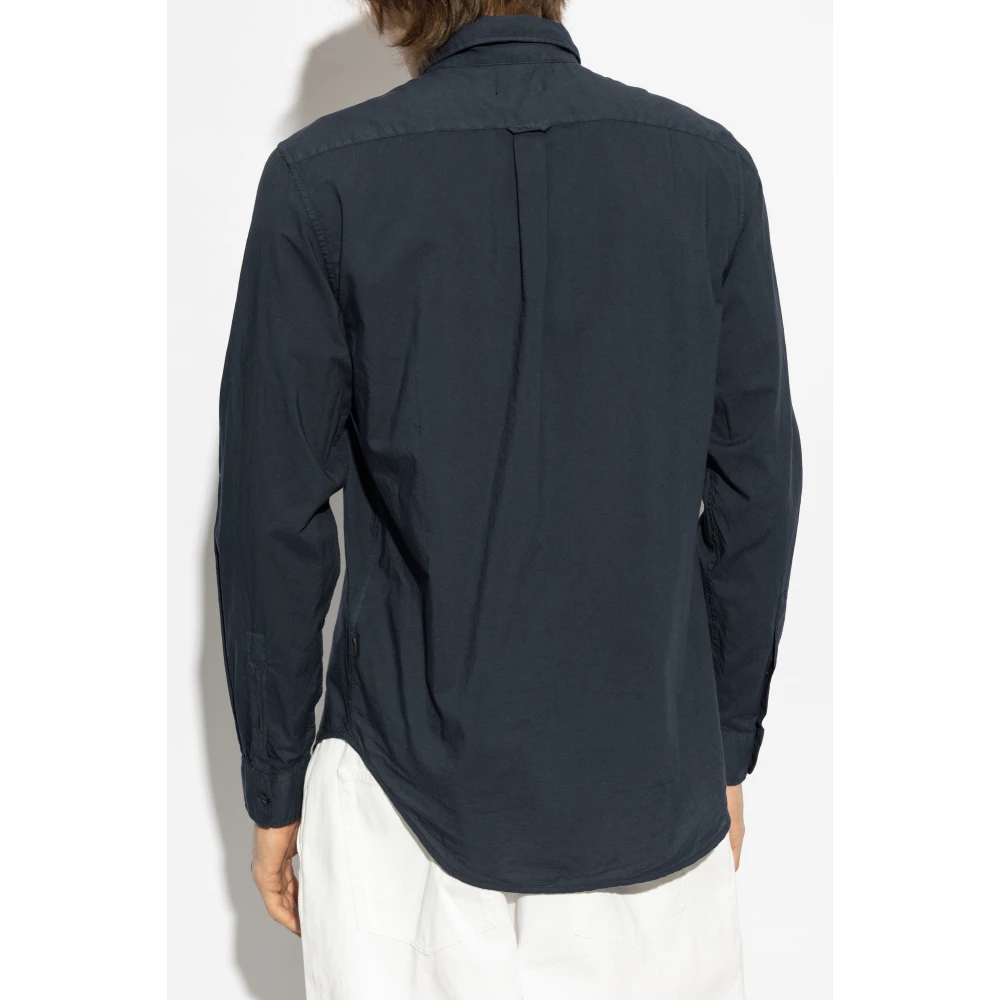 Woolrich Overhemd met zak Blue Heren