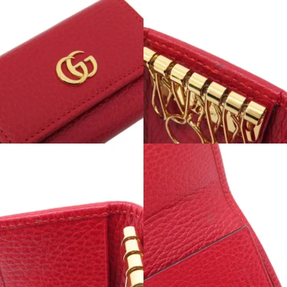 Gucci Vintage Pre-owned Leather key-holders Red Dames