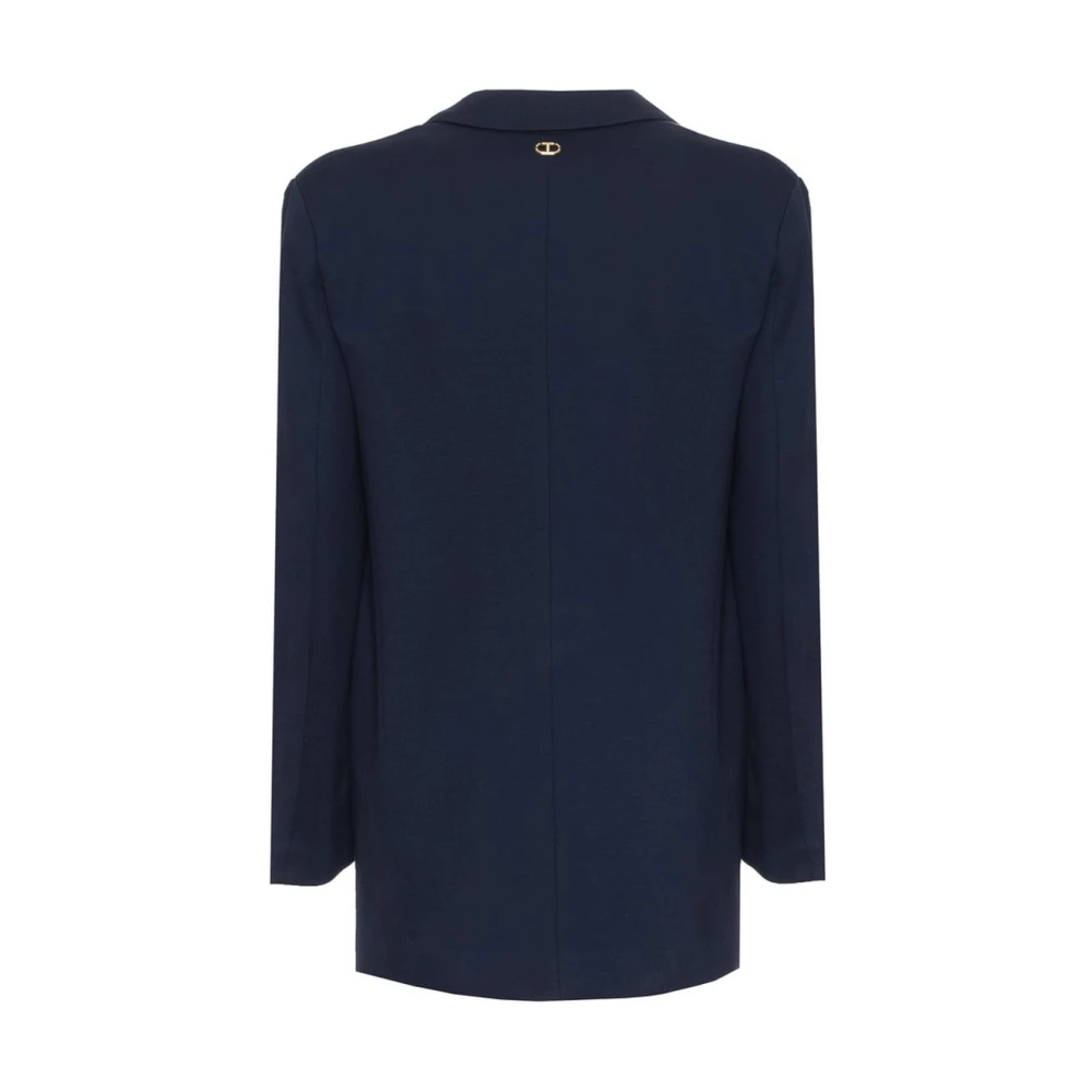 Twinset Blazer met lange mouwen in effen kleur Blue Dames