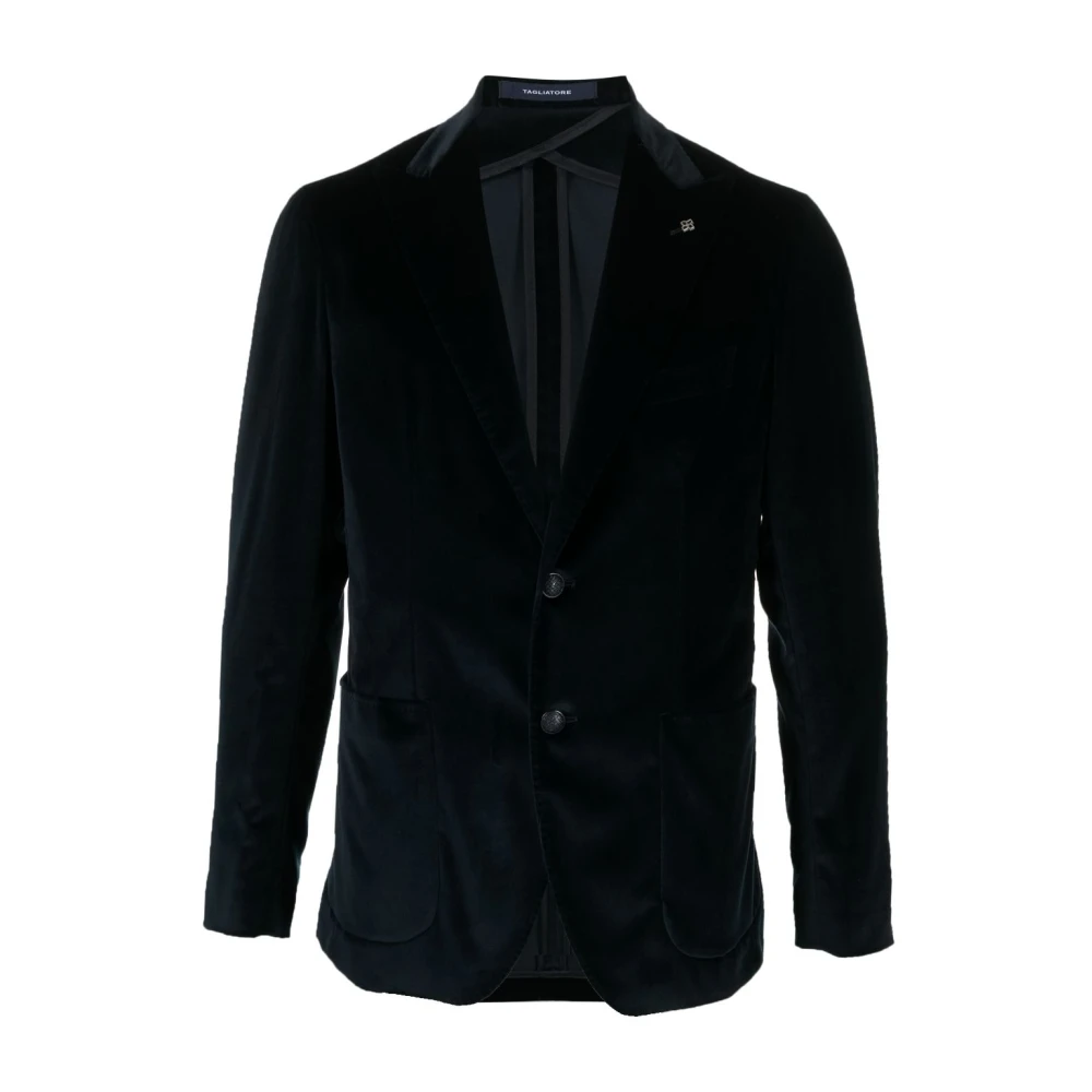 Tagliatore Elegante Blazer Jas voor Heren Blue Heren