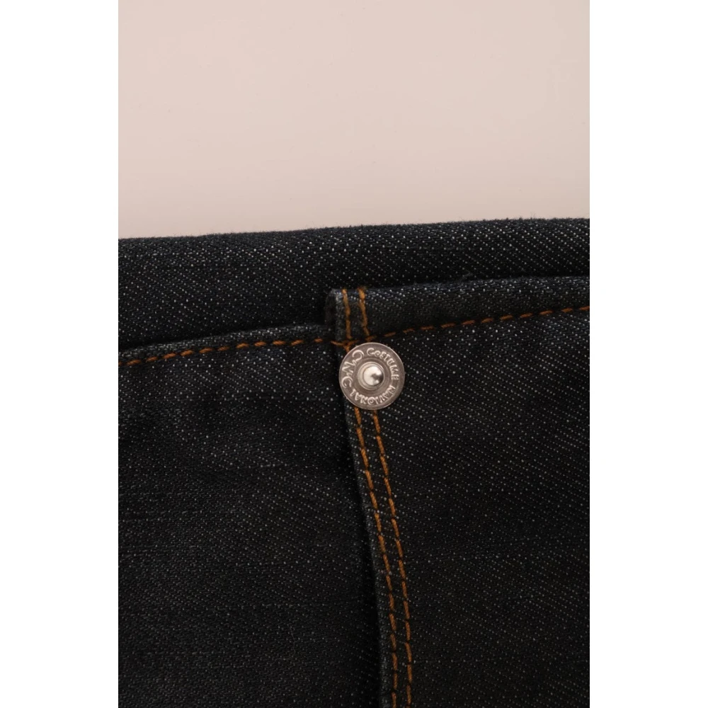 Costume National Slim Fit Donkerblauwe Jeans Blue Dames