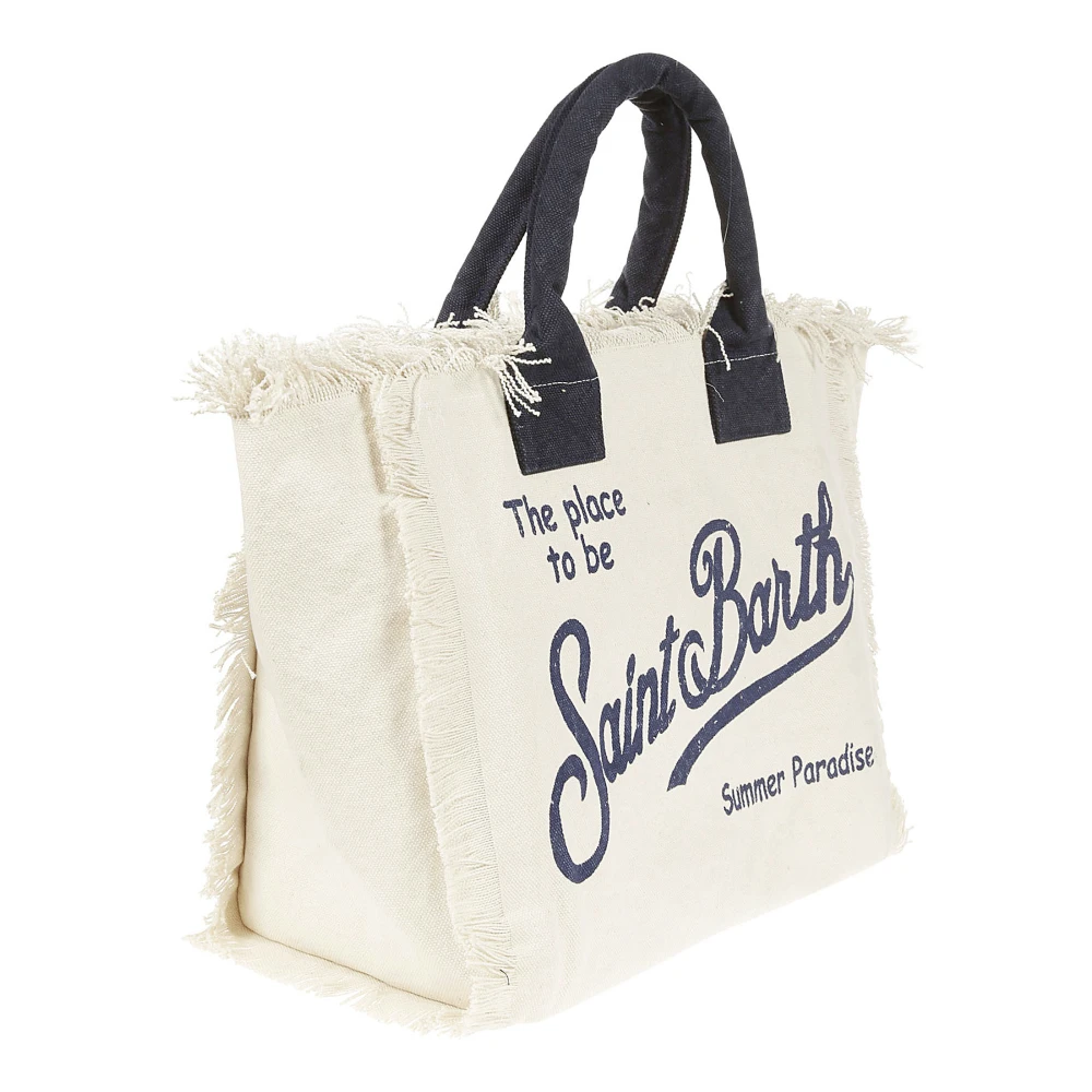 MC2 Saint Barth Denim Fringe Vanity Tas Multicolor Dames