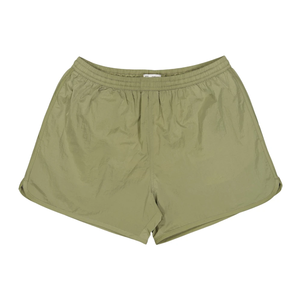 Ami Paris Men's Green Heart Friend Swim Shorts