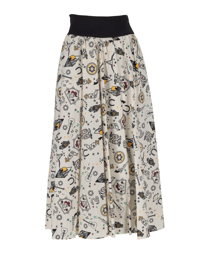 jupe-large-en-coton-creme