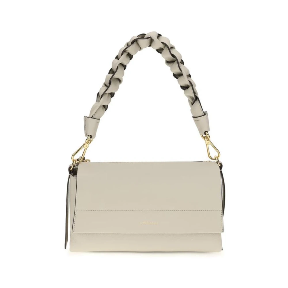 COCCINELLE Boheme Grana Double Shoulder Bag Eucalipto / Fango - Image 3