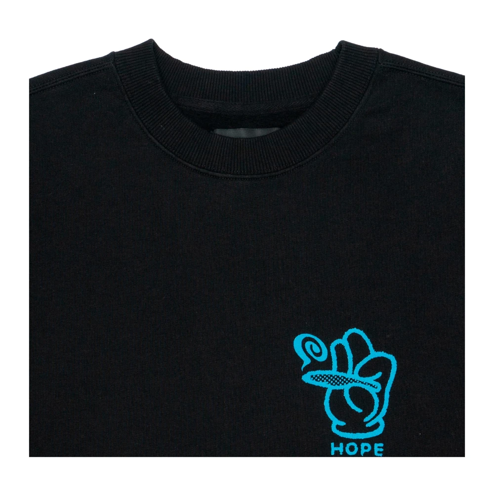Edwin Katoenen Sweater Hope Provider Black Heren