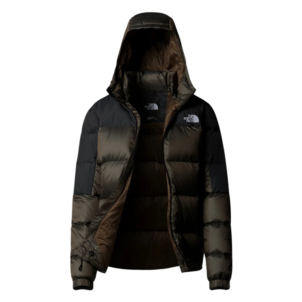 The North Face Gewatteerde jas met capuchon en gerecyclede isolatie Brown Dames