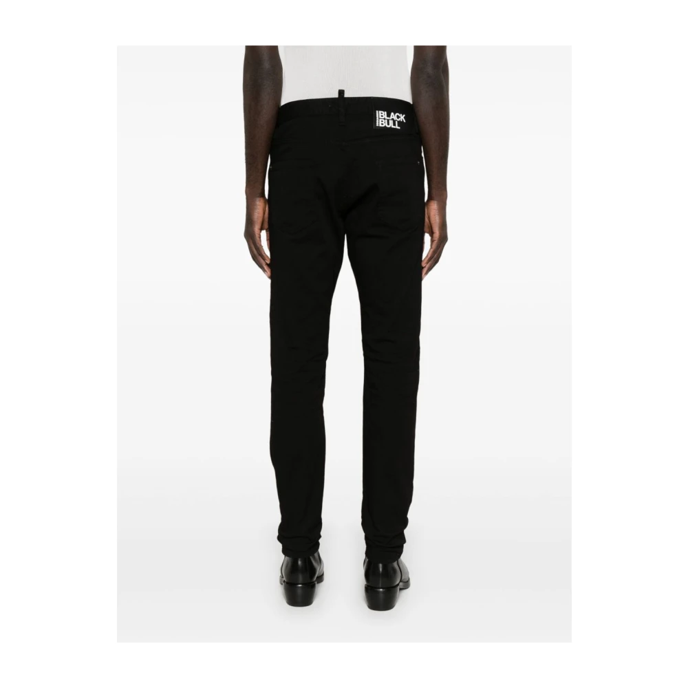 Dsquared2 Zwarte Klassieke Knoopsluiting Jeans Black Heren