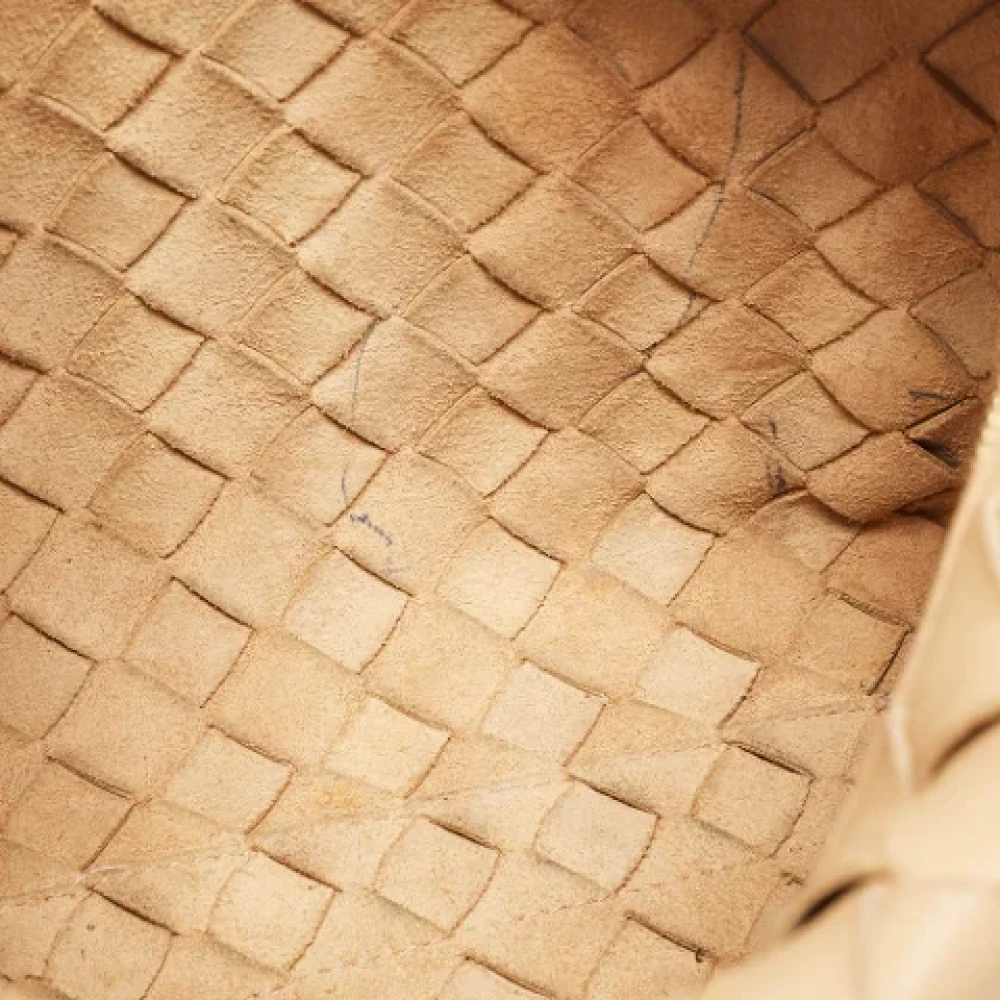 Bottega Veneta Vintage Pre-owned Leather shoulder-bags Beige Dames