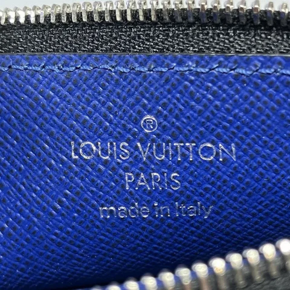 Louis Vuitton Vintage Pre-owned Leather wallets Blue Heren