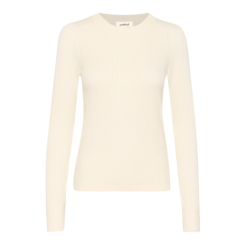 Soaked In Luxury Damen Weiß Pullover Spina - Bild 3