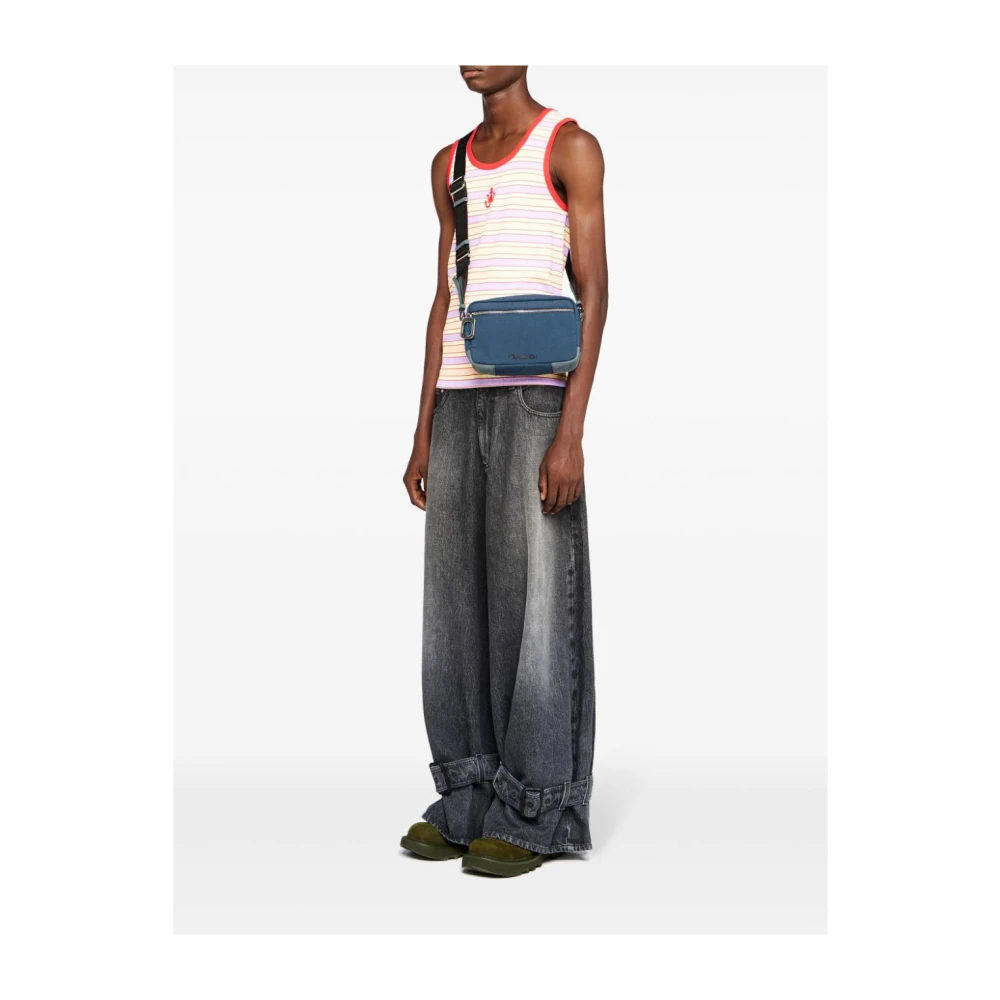 JW Anderson Roze Gestreepte Tanktop Multicolor Heren