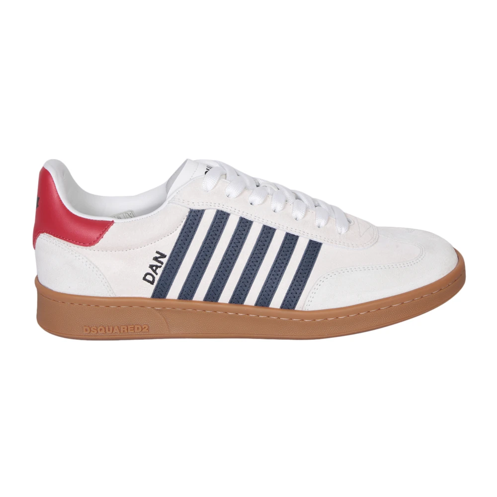 Dsquared2 Men's White Boxer Trainers - Sneakers - 8 Uk - Shoes