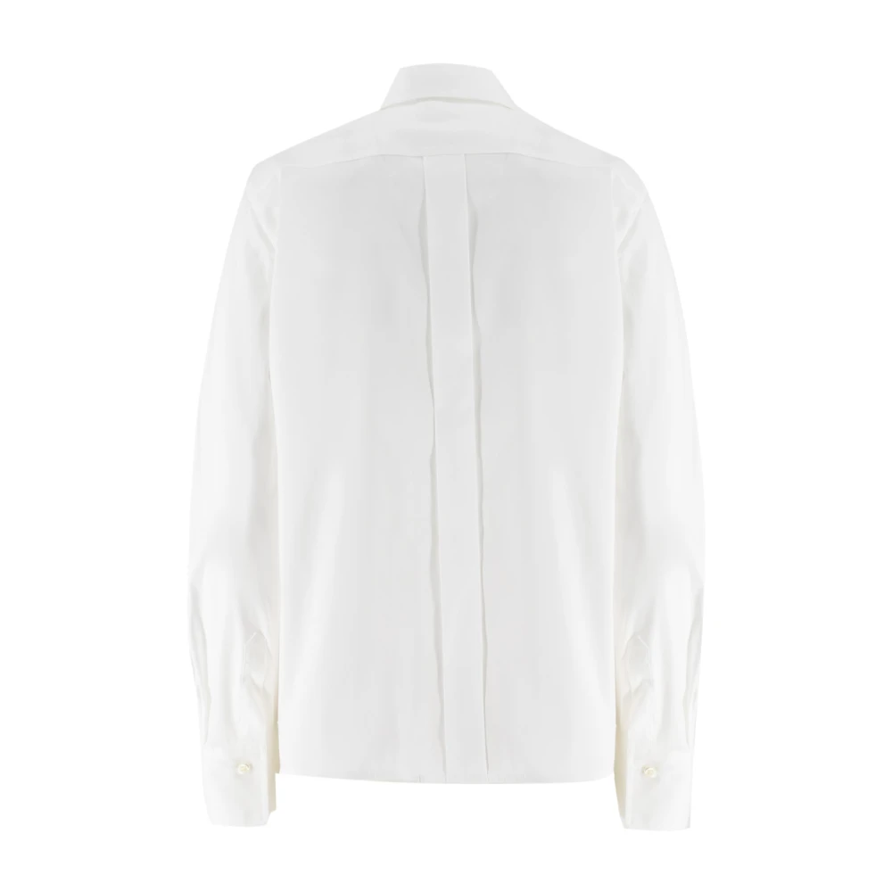 BRUNELLO CUCINELLI Katoenen shirt met vrouwelijke touch White Dames