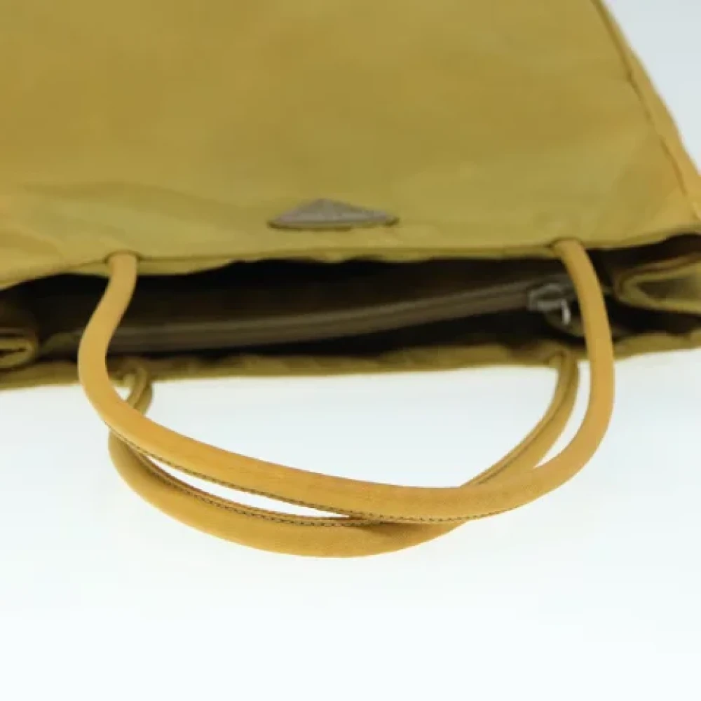 Prada Vintage Pre-owned Nylon prada-bags Yellow Dames