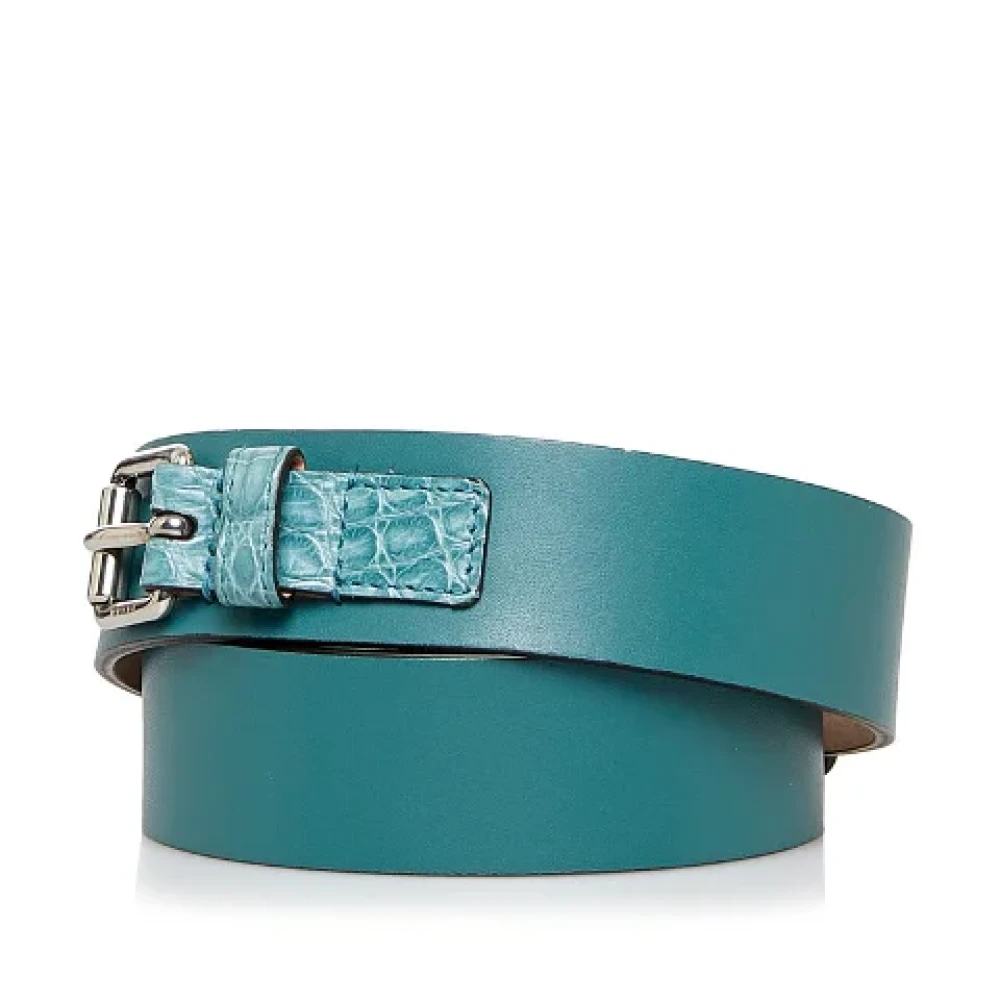 Gucci Vintage Pre-owned Leather belts Blue Dames
