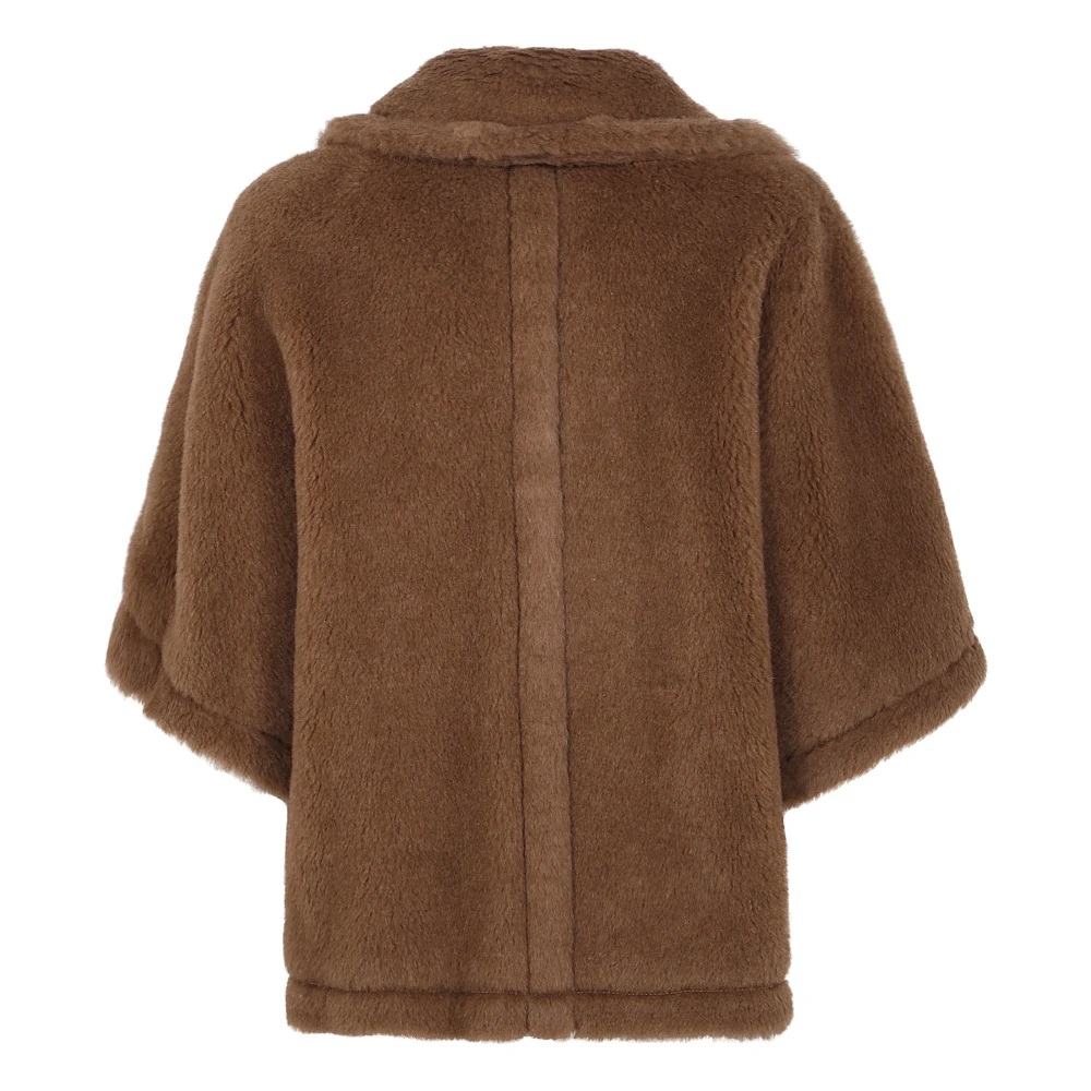 Max Mara Klassieke Teddy Cape Brown Dames