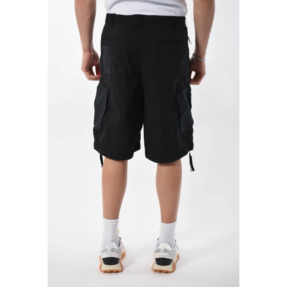 Ten C Cargo Bermuda shorts in nylon Black Heren