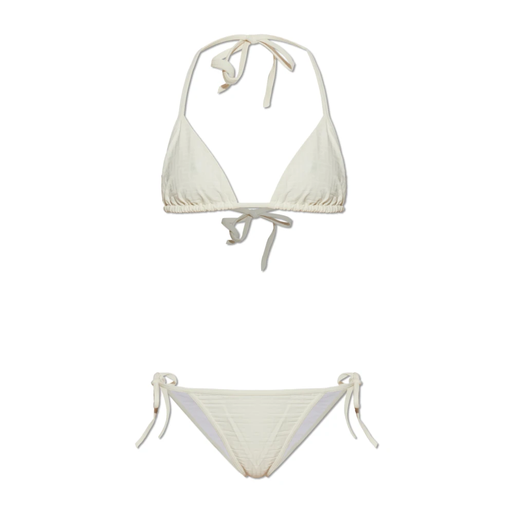 Balmain Donna Beige - Costume Da Bagno Due Pezzi - Swimwear - 2XS