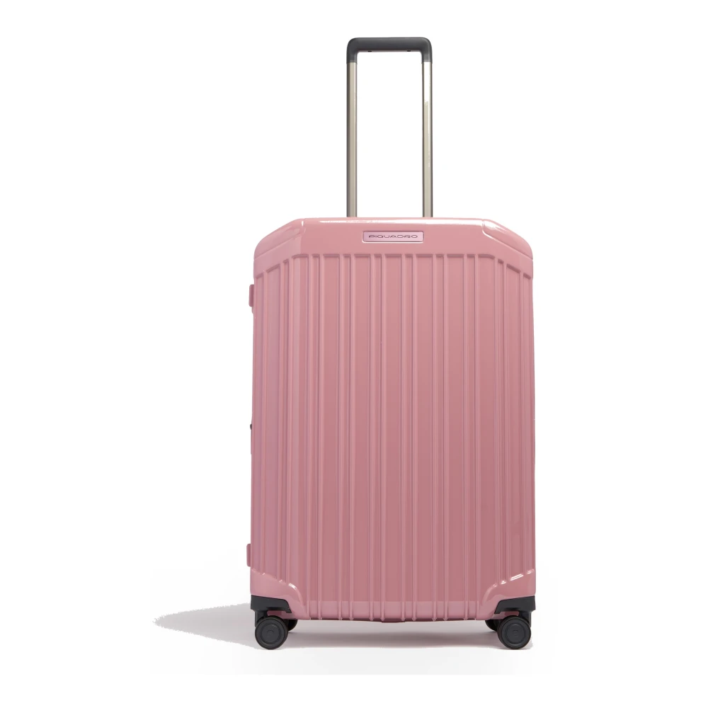 Piquadro Unisex Rosado - Pq-Light Medium Expandable Hardside Spinner - Suitcases - Rosa - One Size - Pq-Light Medium Expandable Hardside Spinner