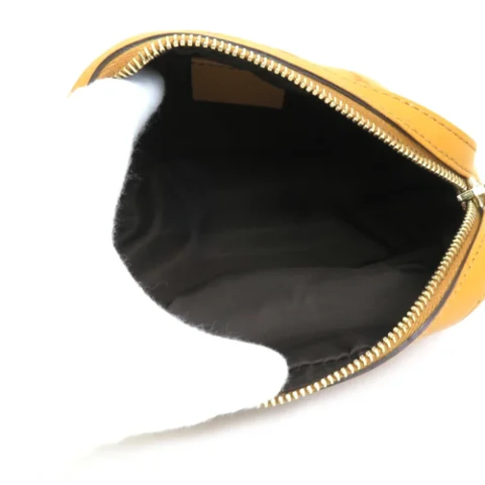 Gucci Vintage Pre-owned Leather clutches Brown Dames