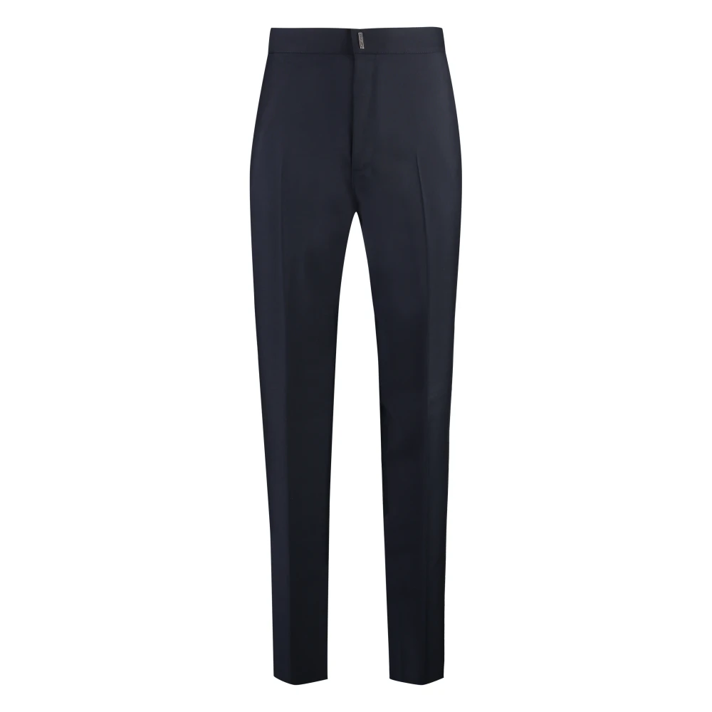 Givenchy Wollen Blend Broek met Zakken Blue Heren