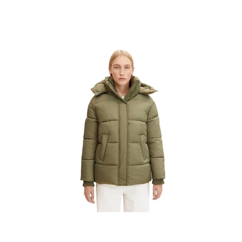 Tom Tailor Winterse Pufferjas in Groen Green Dames
