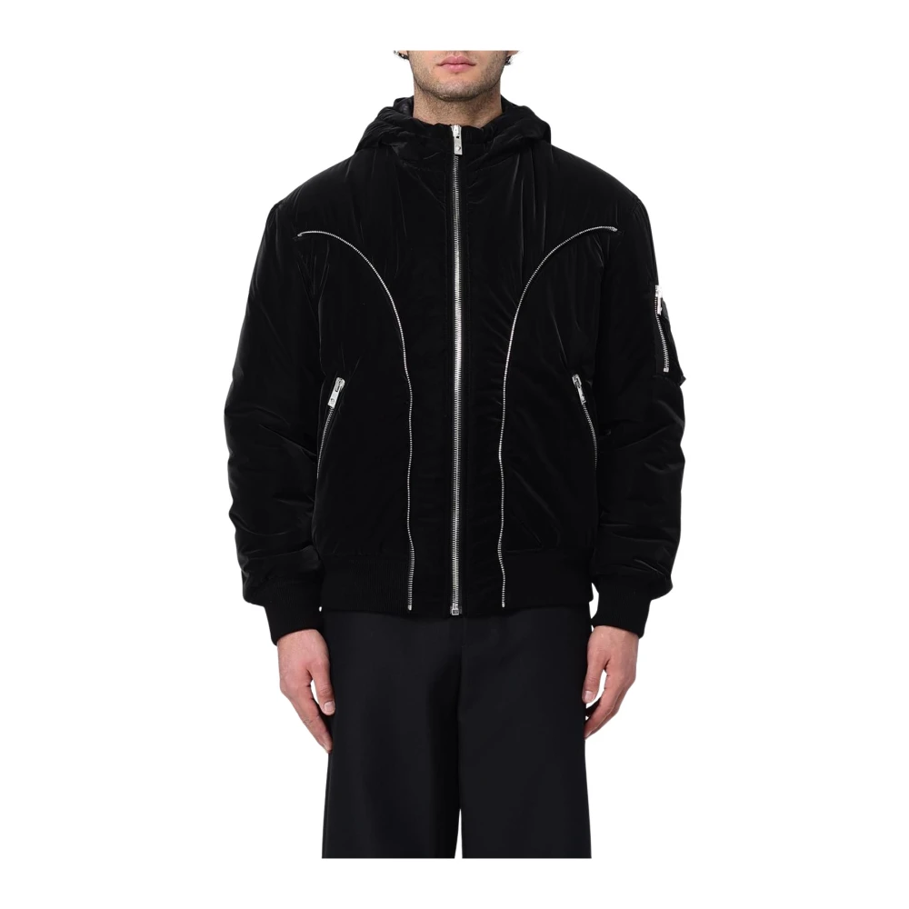 Versace Hombre Negro - Velvet Bomber Jacket - Jackets - M