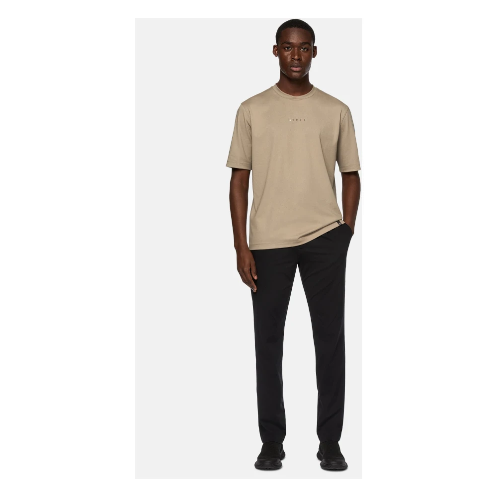 Boggi Milano High-Performance Jersey T-shirt Beige Heren