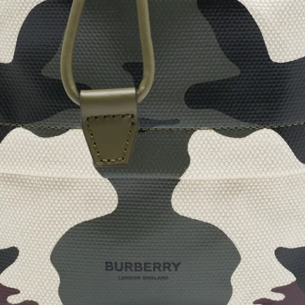 Burberry Vintage Pre-owned Coated canvas handbags Green Dames