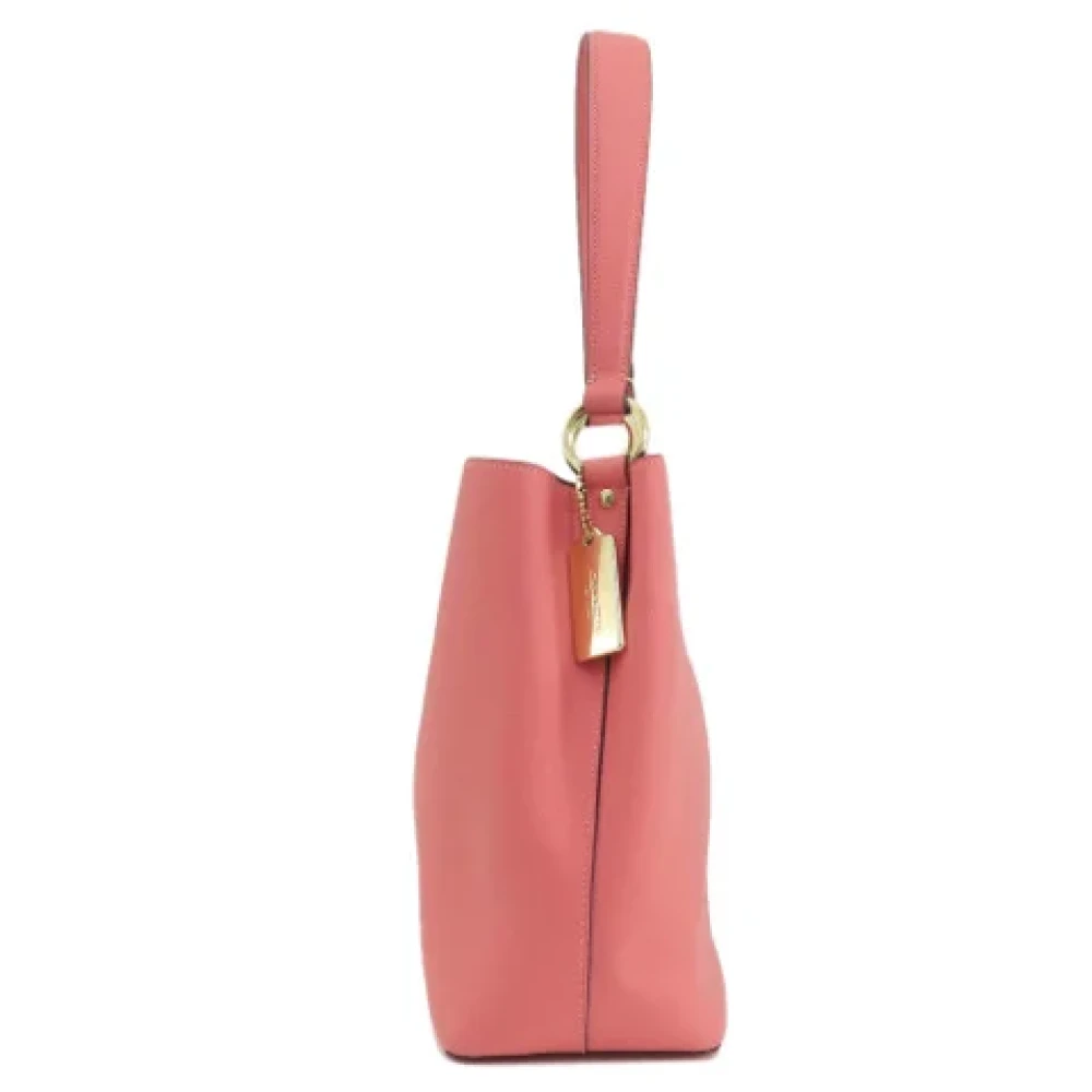 Coach Pre-owned Leather handbags Pink Dames