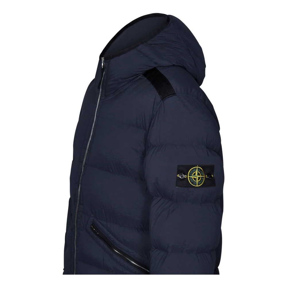 Stone Island Blauwe Jassen met Donsvulling Blue Heren