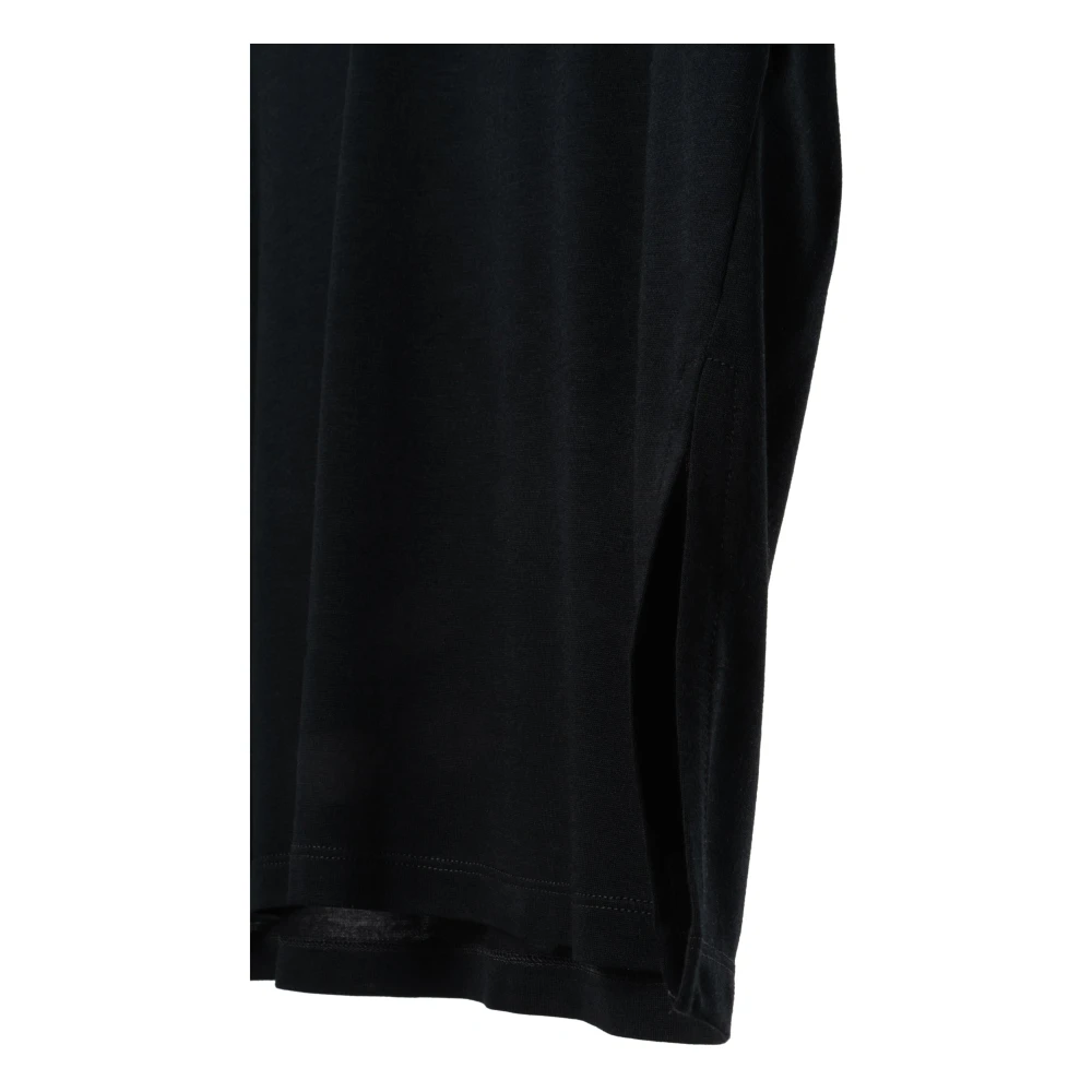 Dondup Luxe Modal-Zijden Oversized Shirt Black Dames