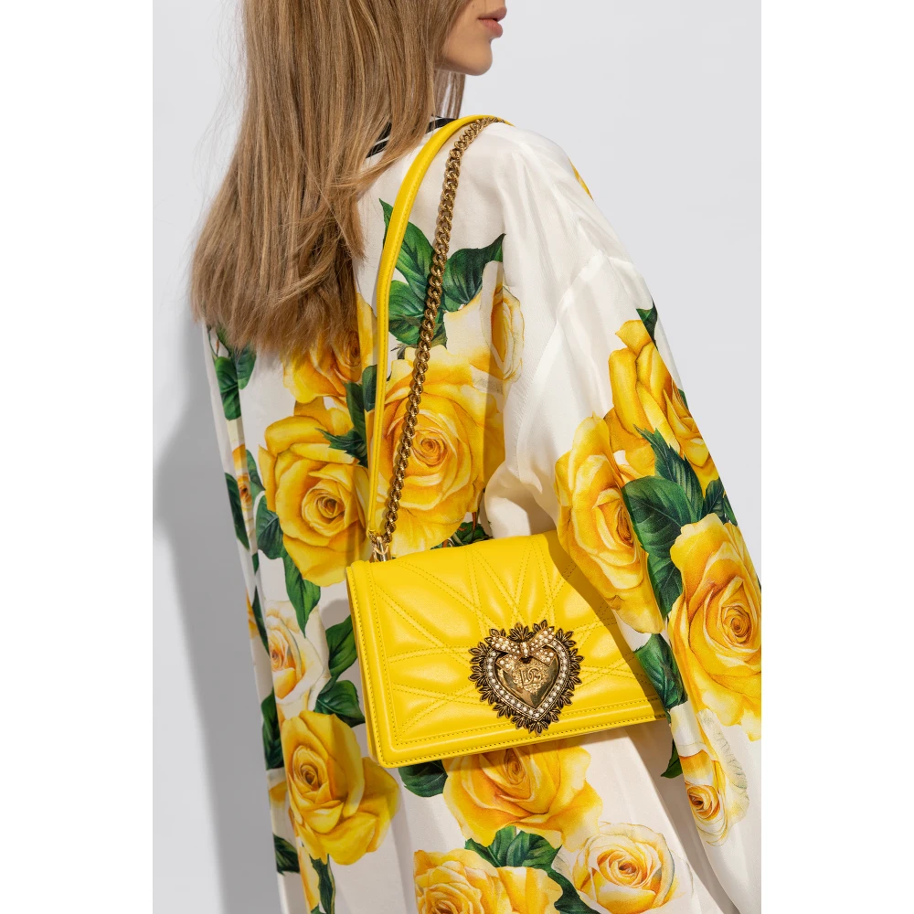 Dolce & Gabbana Toewijding Medium schoudertas Yellow Dames