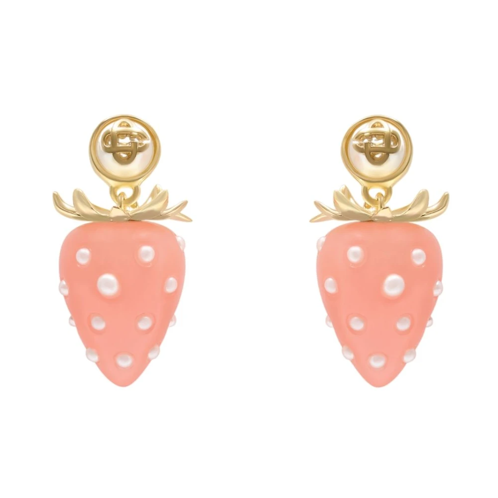 Casablanca Women's Pink Strawberry Earrings - Earrings - One Size - Accessories