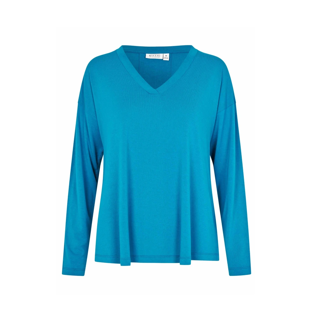 Masai Celestial V-hals Top Blue Dames