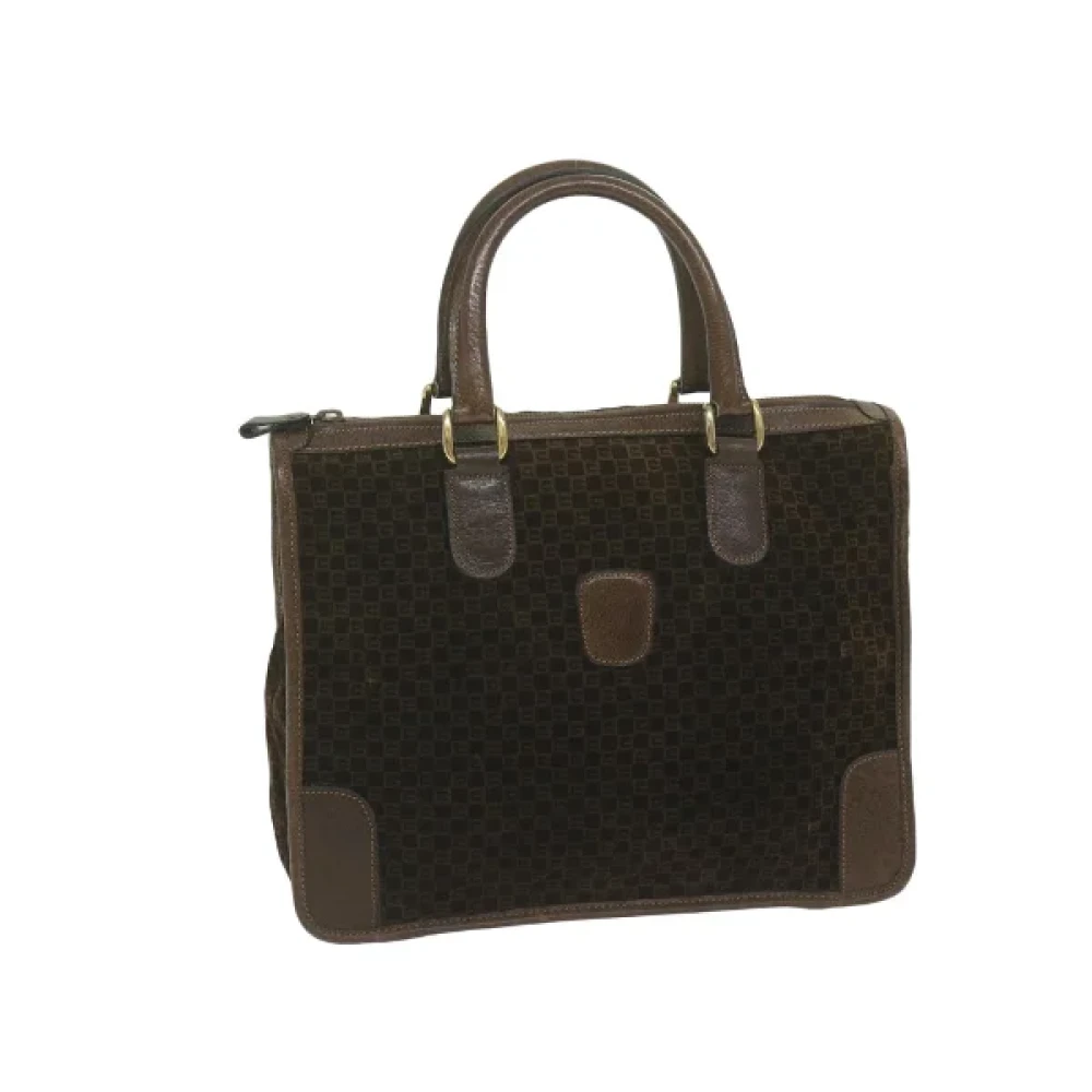 Gucci Vintage Pre-owned Suede handbags Brown Dames