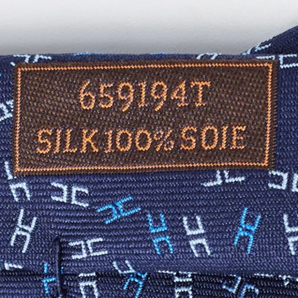 Hermès Vintage Pre-owned Silk tops Blue Heren