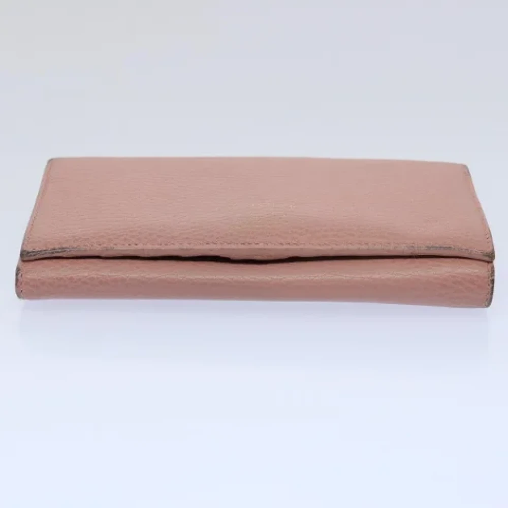 Gucci Vintage Pre-owned Leather wallets Pink Dames