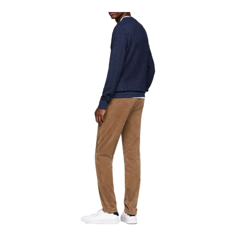 Tommy Hilfiger Pima ORG Cotton Cash Sweater 2 Tone Blue Heren