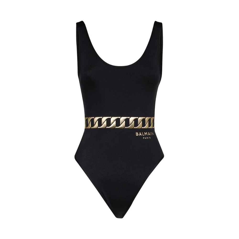 Balmain Badpak met Logoprint Black Dames