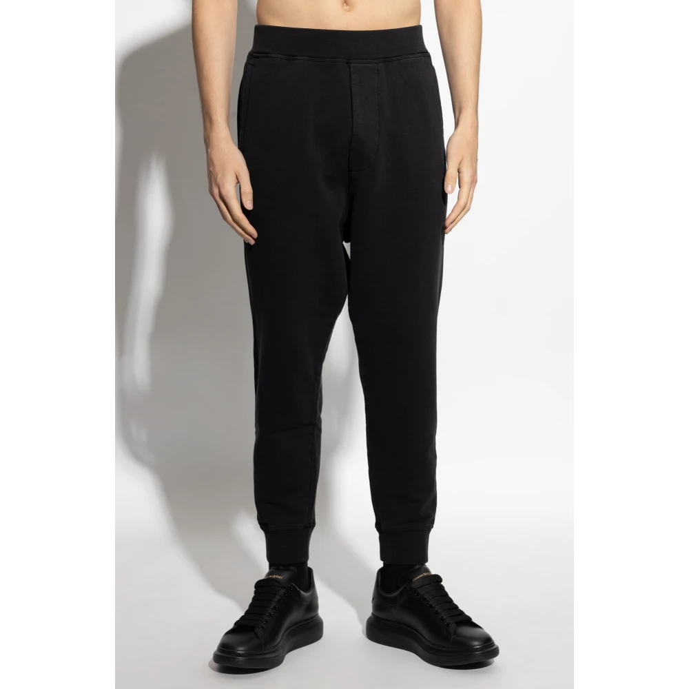 Dsquared2 Sweatpants met logo Black Heren
