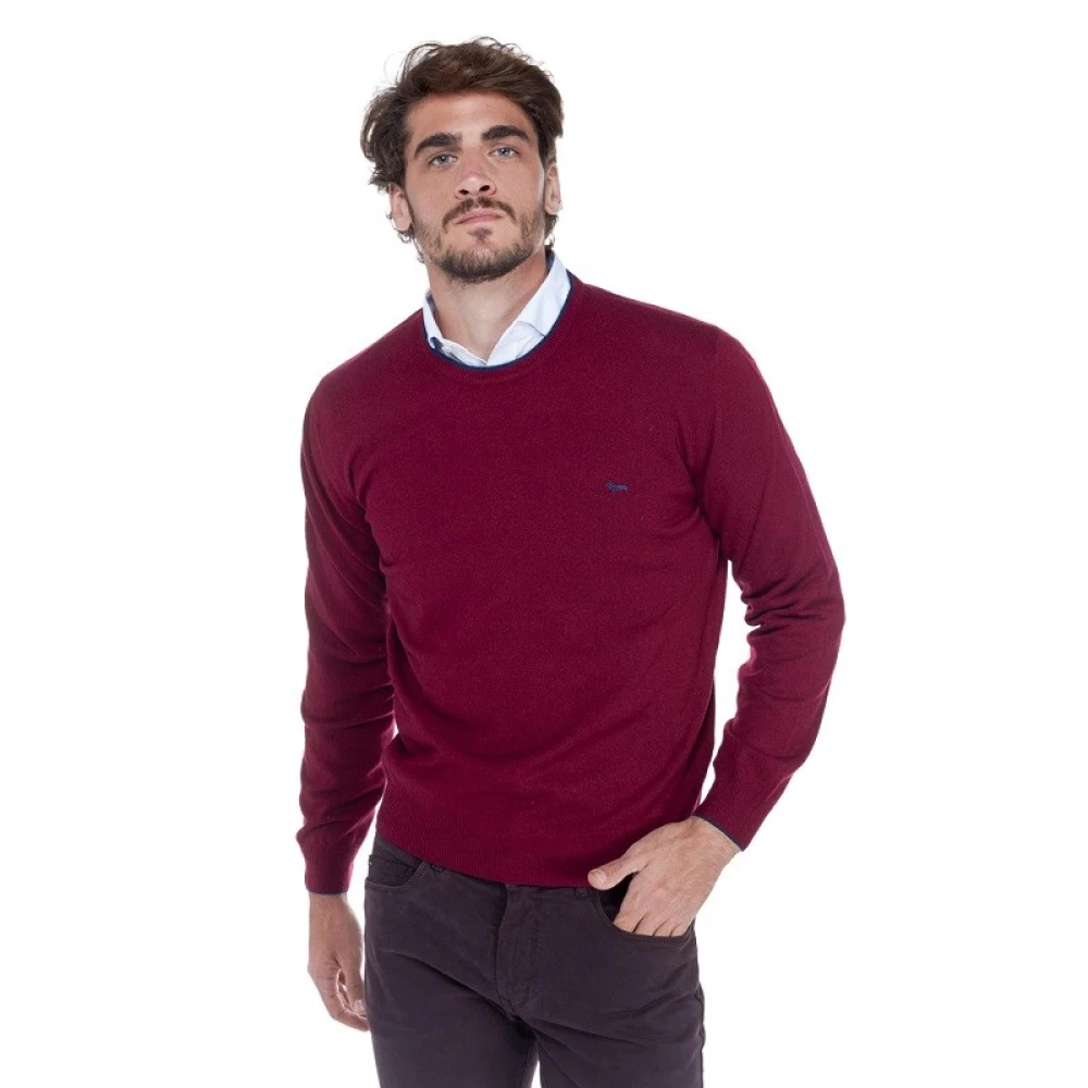 Harmont & Blaine Wollen Turtleneck met Details Blue Heren