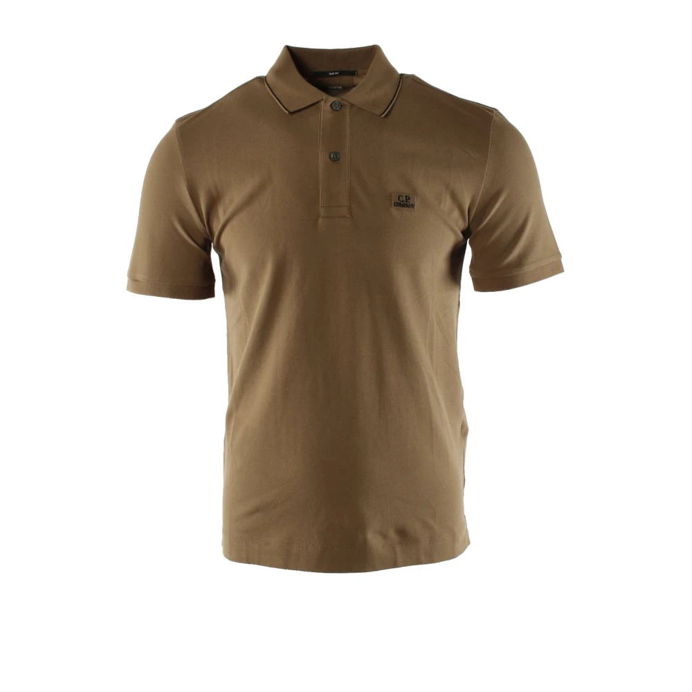 C.P. Company Bruine Slim Fit Polo Shirt Brown Heren