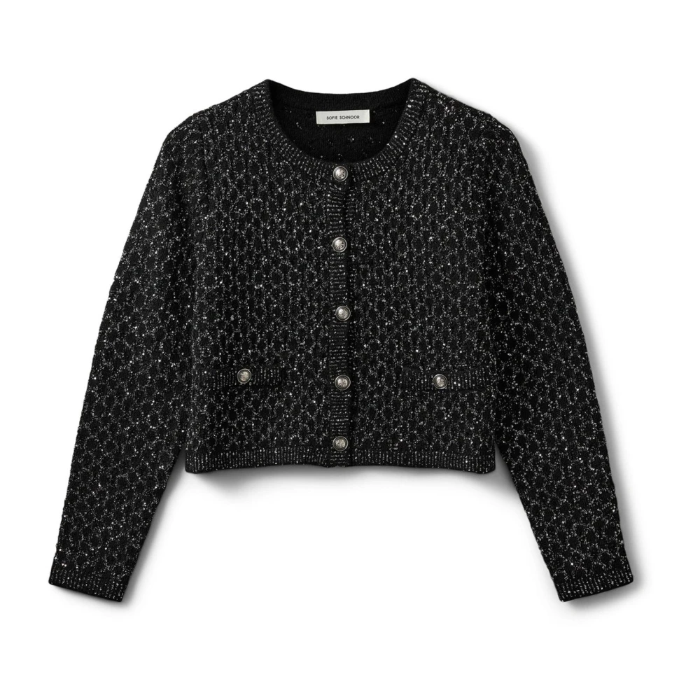 Sofie Schnoor Black Carnetsw Cardigan - Female - Cardigans - L - Knitwear