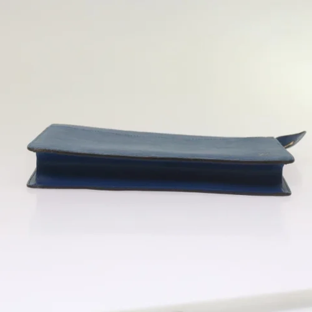 Louis Vuitton Vintage Pre-owned Leather clutches Blue Dames